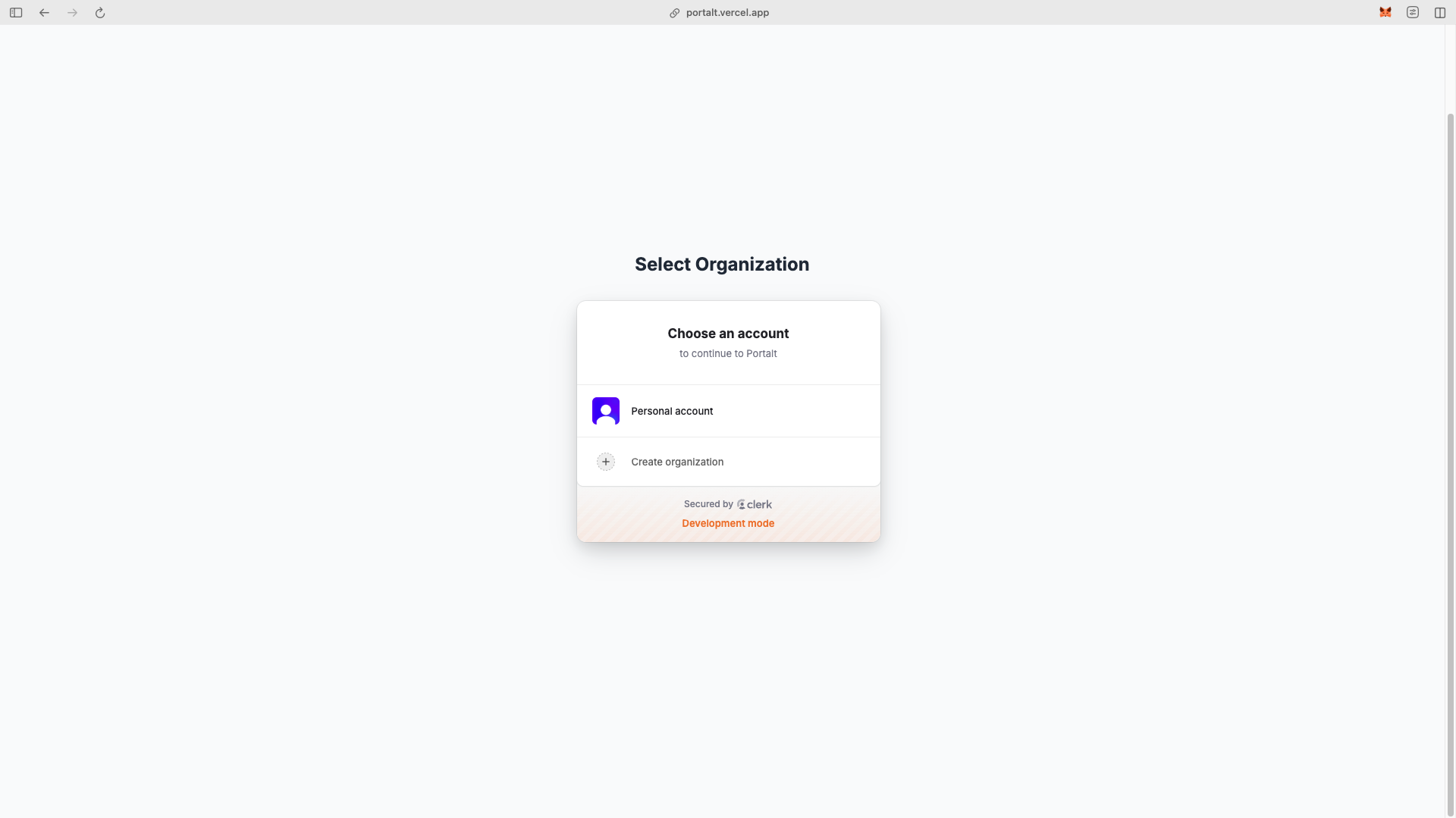 Organization Selection